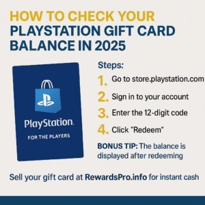 How to Check Your PlayStation Gift Card Balance in 2025 – Easy Guide