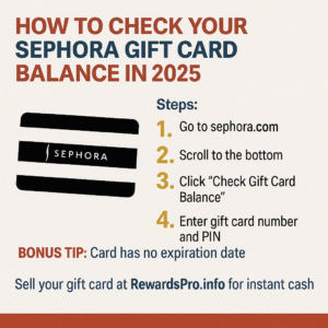 How to Check Your Sephora Gift Card Balance in 2025 – Full Guide