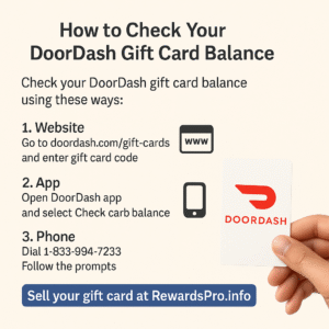 How to Check Your DoorDash Gift Card Balance in 2025 – Fast & Easy Steps