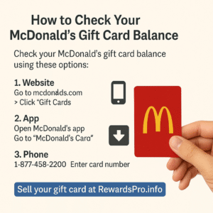 How to Check Your McDonald Gift Card Balance in 2025 – Full Guide